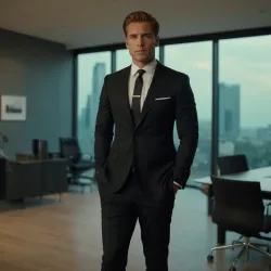 photo of #8 mens black suit