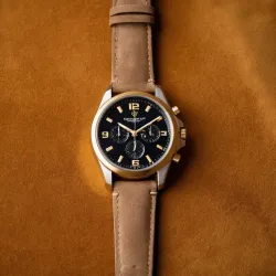 photo of #1 golden wrist watch