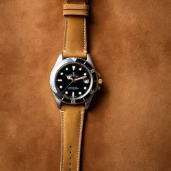 photo of #1 golden wrist watch