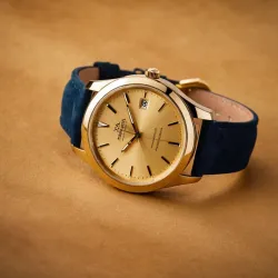 photo of #1 golden wrist watch