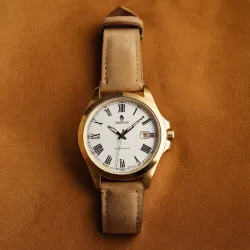 photo of #1 golden wrist watch