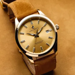 photo of #1 golden wrist watch