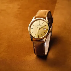 photo of #1 golden wrist watch