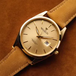 photo of #1 golden wrist watch