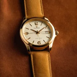 photo of #1 golden wrist watch