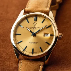 photo of #1 golden wrist watch