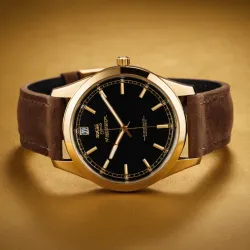 photo of #1 golden wrist watch