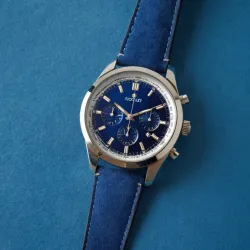 photo of #2 silver blue belt watch