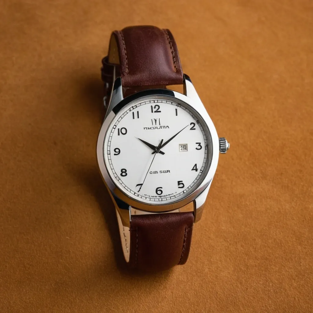 detailed photo of silver wrist watch