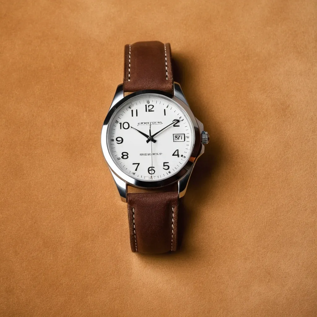 detailed photo of silver wrist watch