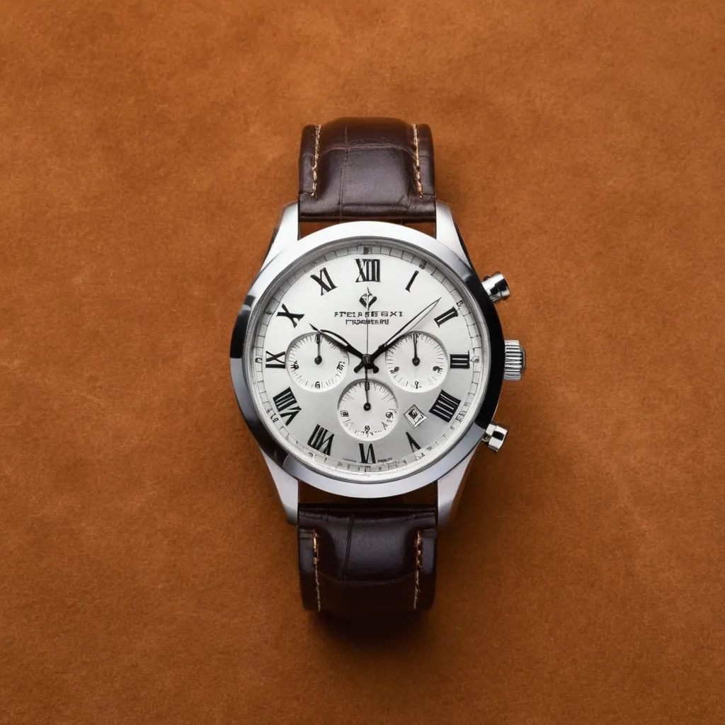 detailed photo of silver wrist watch