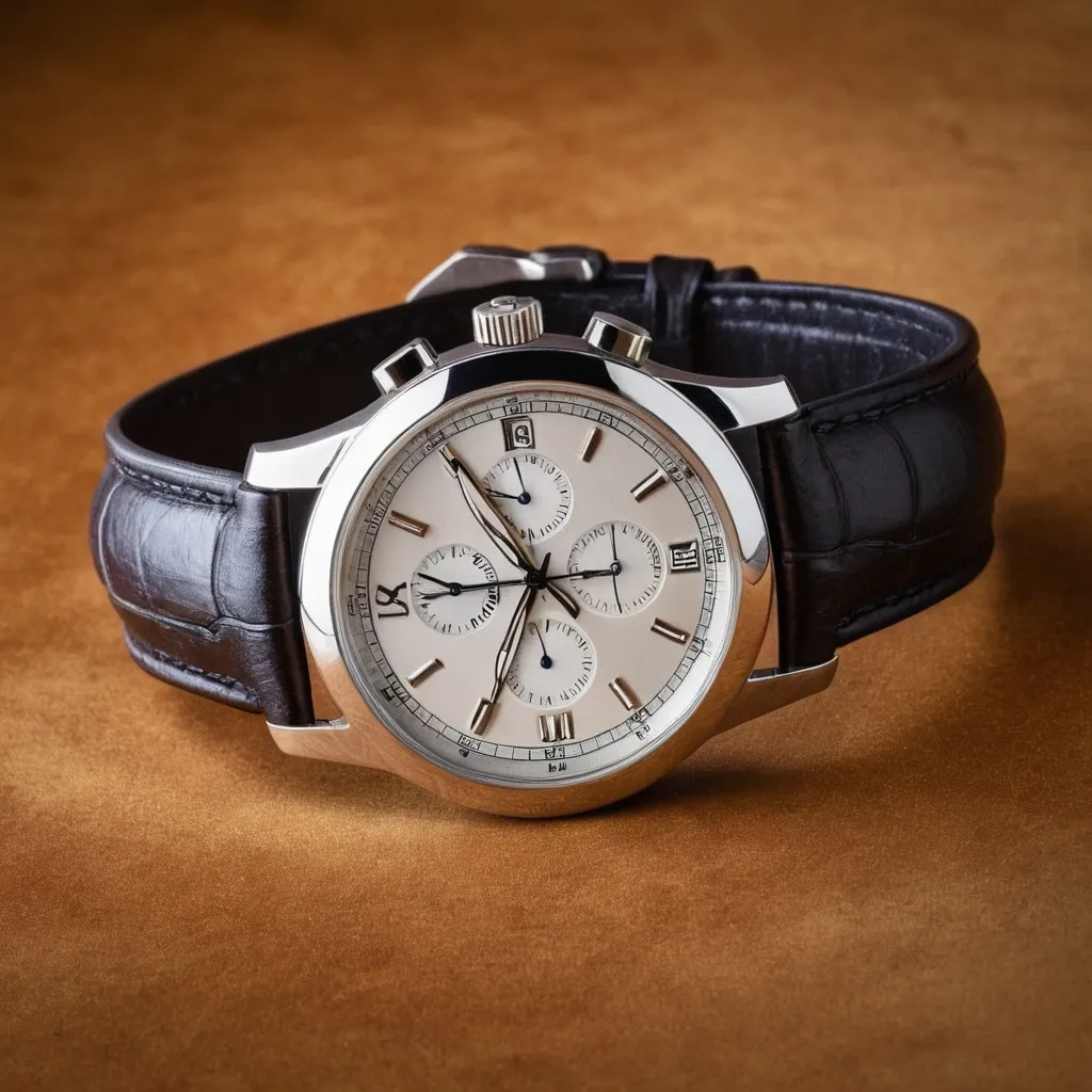 detailed photo of silver wrist watch