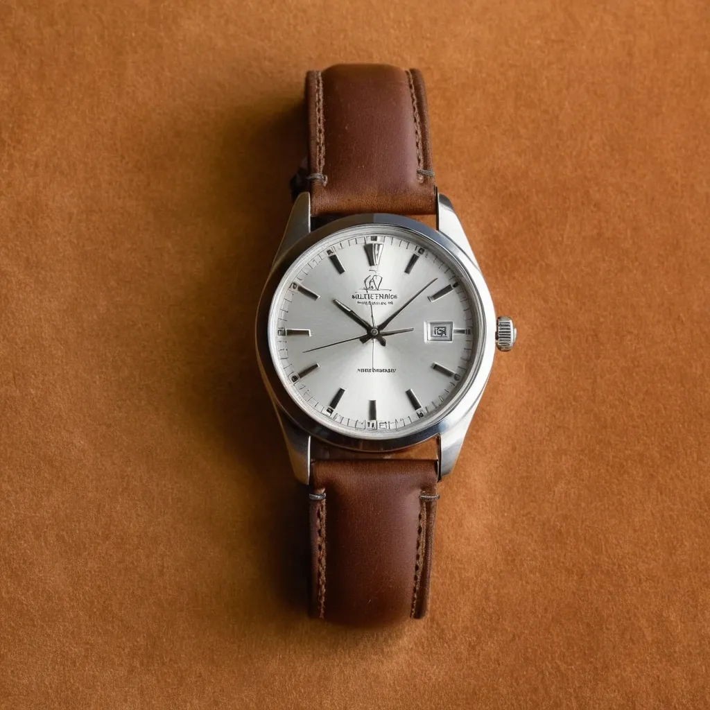 detailed photo of silver wrist watch